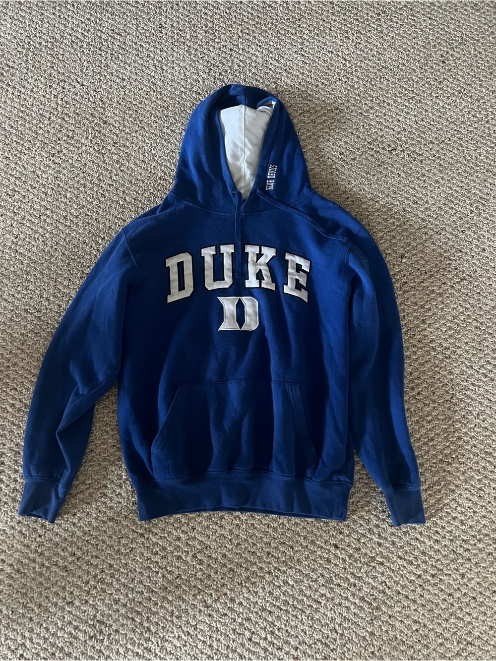 DUKE Blue Crewneck Hoodie - Men's Pullover Sweatshirt